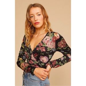 Rouje Sade Wrap Top Size 36